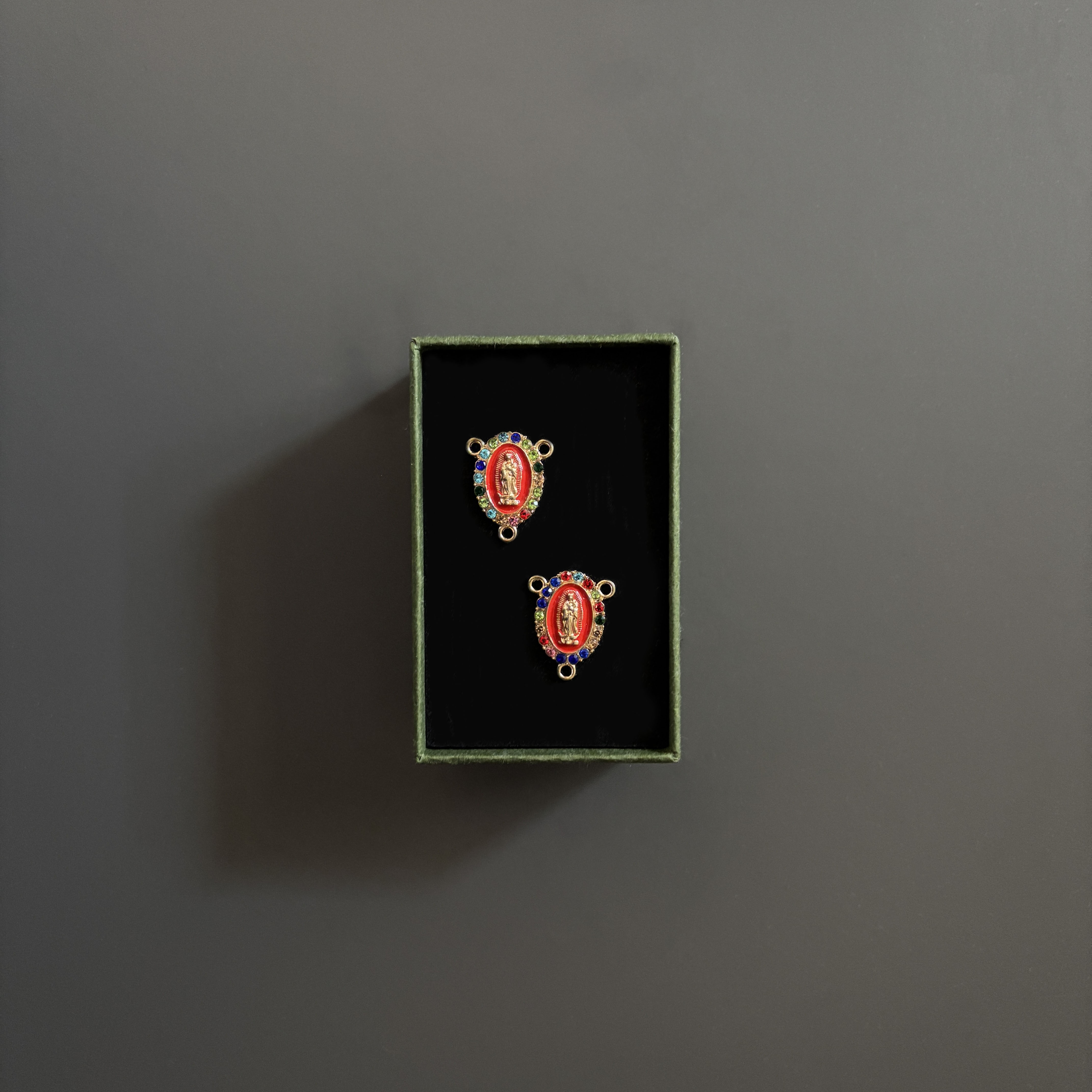 virgen rojo-colores para rosario personalizado